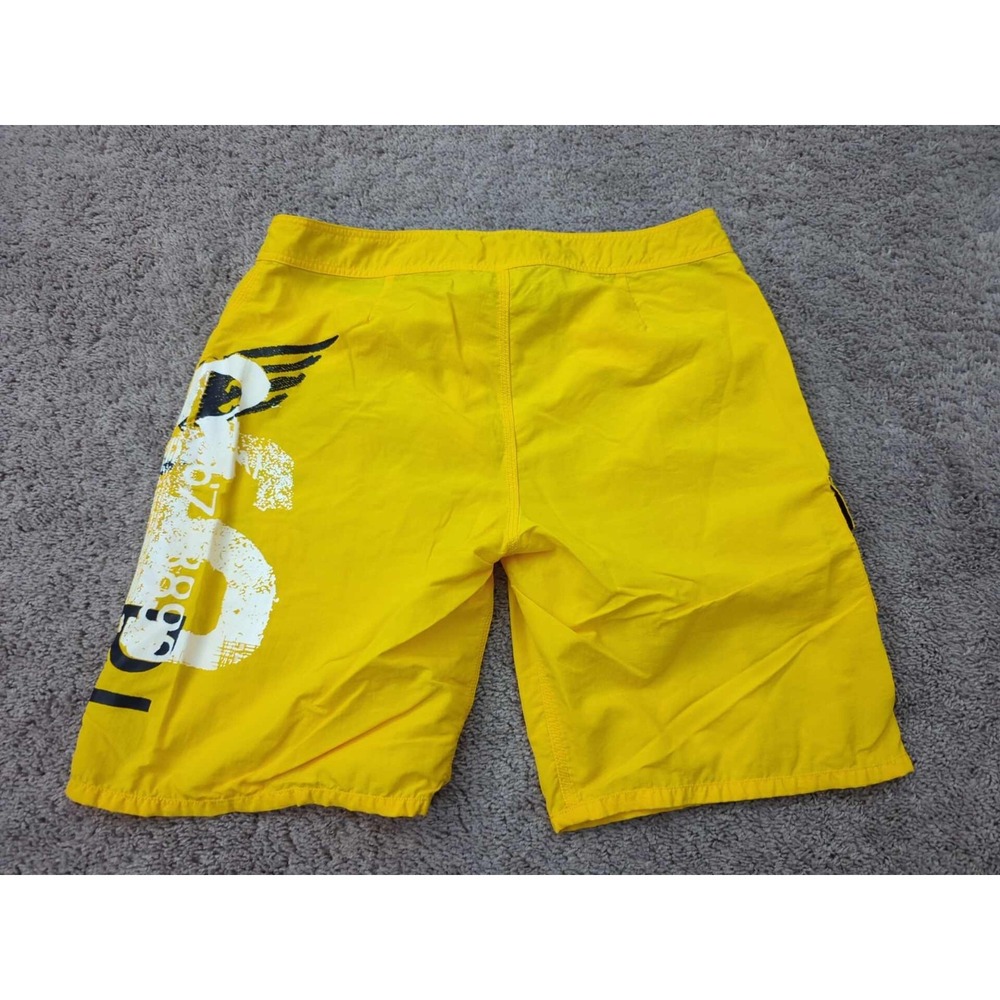 Polo Ralph Lauren Board‎ Shorts Mens 38 Yellow Inseam: 10.5" Beach Swimwear - Picture 5 of 9